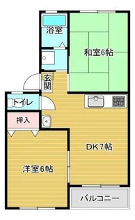 シャインスターK【203号室】の間取り