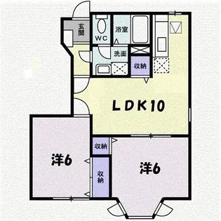 ライジングヒルズ【1階】の間取り