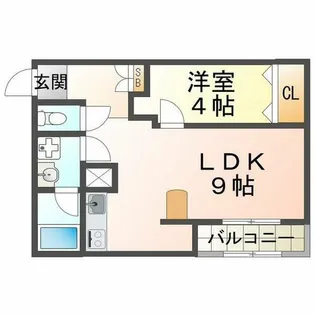 ジョイフル福田【3階】の間取り