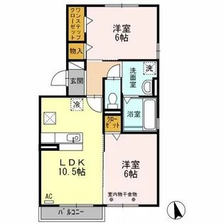 さくら館【1階】の間取り