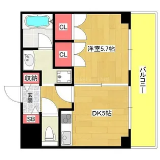 ラミューズコート【201号室】の間取り