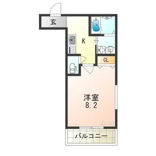 Fujipalace セ・パルティ住之江壱番館【107号室】の間取り