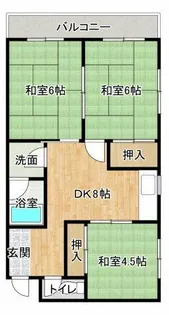 日高マンションⅡ【7号室】の間取り