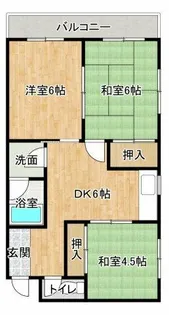 日高マンションⅡ【1号室】の間取り