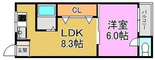 村田マンション【3階】の間取り