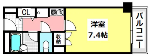 アーク福西【202号室】の間取り