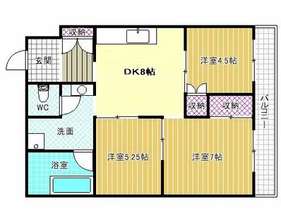 ハイデンス小山【5階】の間取り