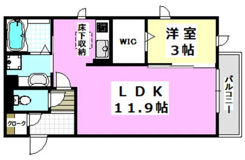 ベーネ・ルミエール【1階】の間取り