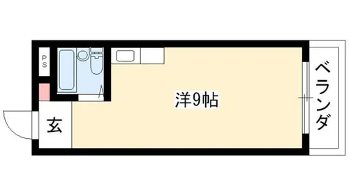 五大ビル【3C号室】の間取り