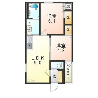 SAKAI TRADE ONE【3階】の間取り