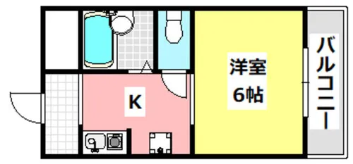 ロイヤルミサワ【5階】の間取り