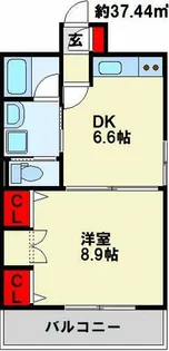 コスモス小倉駅前Ⅱ【5階】の間取り