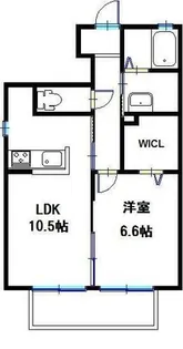 空KUU A棟【101号室】の間取り
