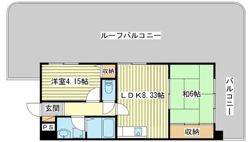 メゾンセルベイル【504号室】の間取り