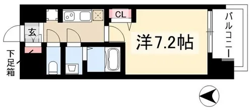 プレサンスNAGOYA本陣【9階】の間取り