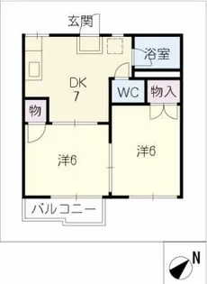 エステート杉浦A・B【2階】の間取り