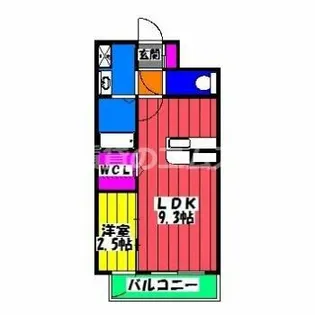 ラ・ブランシュ【1階】の間取り