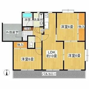 アーバンハイツ春日井【501号室】の間取り