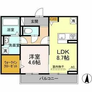 ドウエる【2階】の間取り