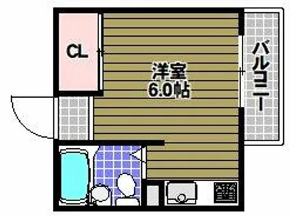 マンションシャトロー【2階】の間取り