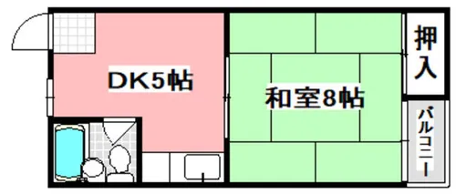 コーポ長谷川【2階】の間取り