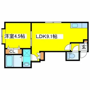 Gelsomino平岡【206号室】の間取り