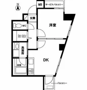 ハイリスベーネ池下【1階】の間取り