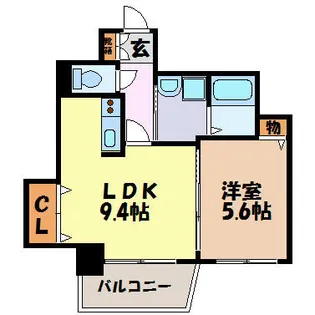ヒルズ新栄【4階】の間取り
