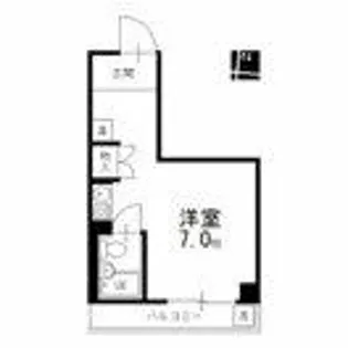 コーポR&K【3階】の間取り