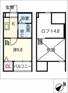Trois toiles【1階】の間取り