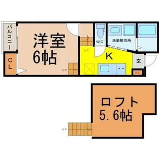 Creo本陣弐番館【2階】の間取り