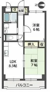 アドバンス渋川【5階】の間取り