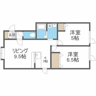 ソレイユ石山【2階】の間取り