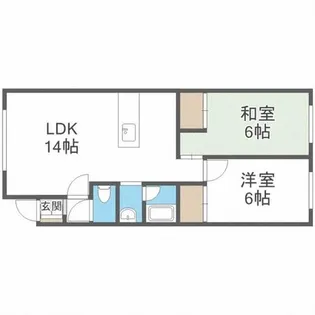 第5フラワーコーポ【2階】の間取り