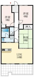 大阪府大阪狭山市西山台6丁目【マンション】の間取り