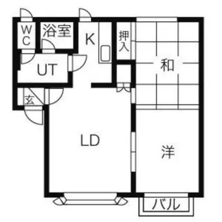 エスタシオ澄川【1階】の間取り