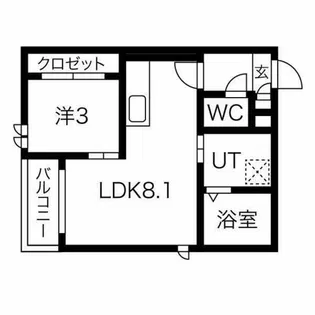 GRANDTIC Quon鳴海【1階】の間取り