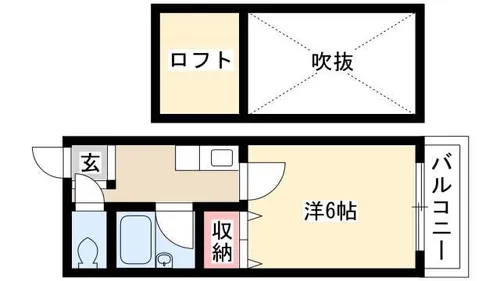 タウンコート【1階】の間取り