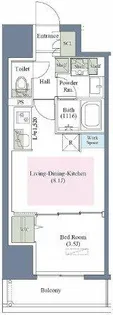 アーバネックス京町堀【9階】の間取り