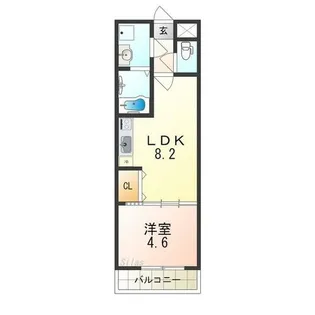 フジパレス深井水賀池【2階】の間取り