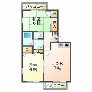 ラピート6X【2階】の間取り