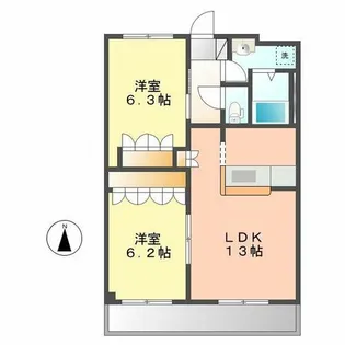 クール(KOOL)【1階】の間取り