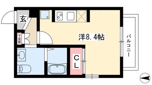 ライブコート丸の内【0902号室】の間取り