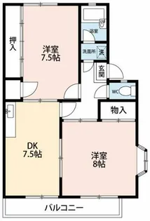 愛知県岡崎市江口3丁目【アパート】の間取り