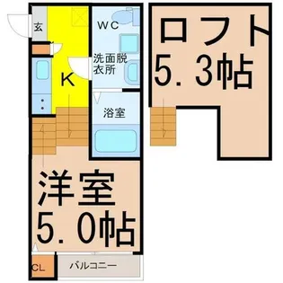 グランシエロ名古屋黄金【2階】の間取り