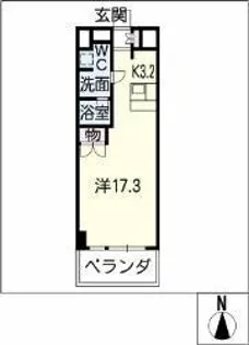 スクエア名駅南【3階】の間取り
