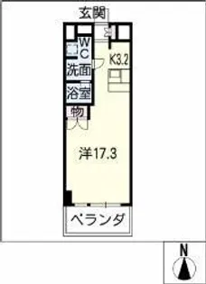 スクエア名駅南【3階】の間取り