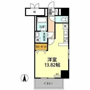 SKY GATE 主税町【4階】の間取り