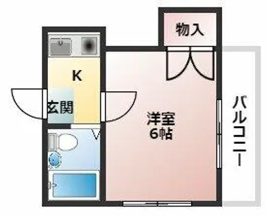 レオパレス西浜第2【2階】の間取り