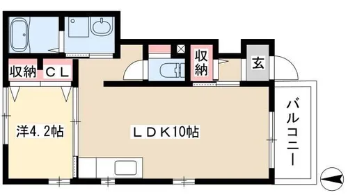 カノン【101号室】の間取り
